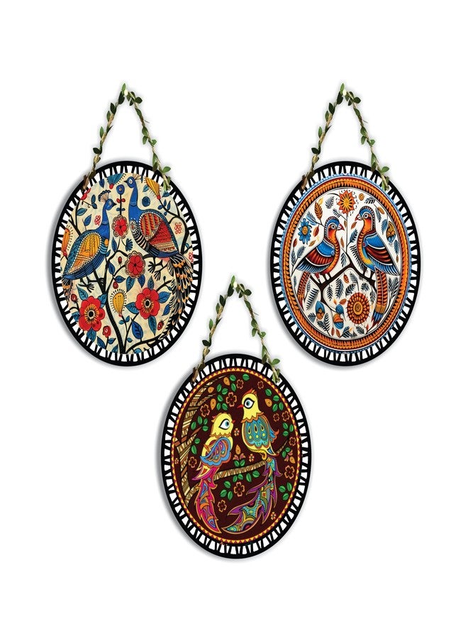 Giftplease Madhubani Wall Hangings for Home Decoration | Home Decor Items for Living Room | Decorative Items for Home | Interior Decoration Items (Pattern-01) - Image 1